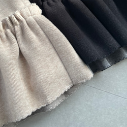 体型カバー洒落見え♡2枚仕立てあったかフリルニットジレ♡毛玉少ない 黒【フリー】フォーマル KMC-772 605163 18枚目の画像