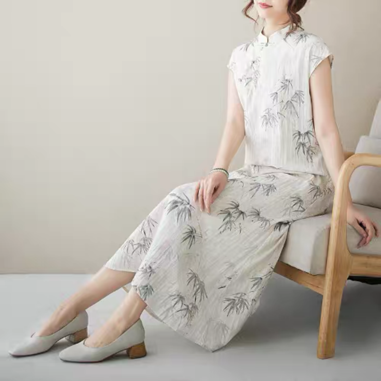 大人カジュアルワンピース、夏のワンピース 、ロング丈スカート ﻿