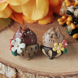 猫のブローチ　秋拾い※セット 2枚目の画像