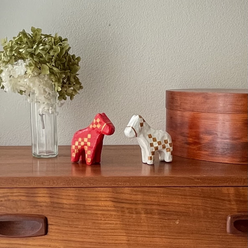 2026干支 干支飾り 干支 招福 馬 張り子 市松模様 その他置物 fortune