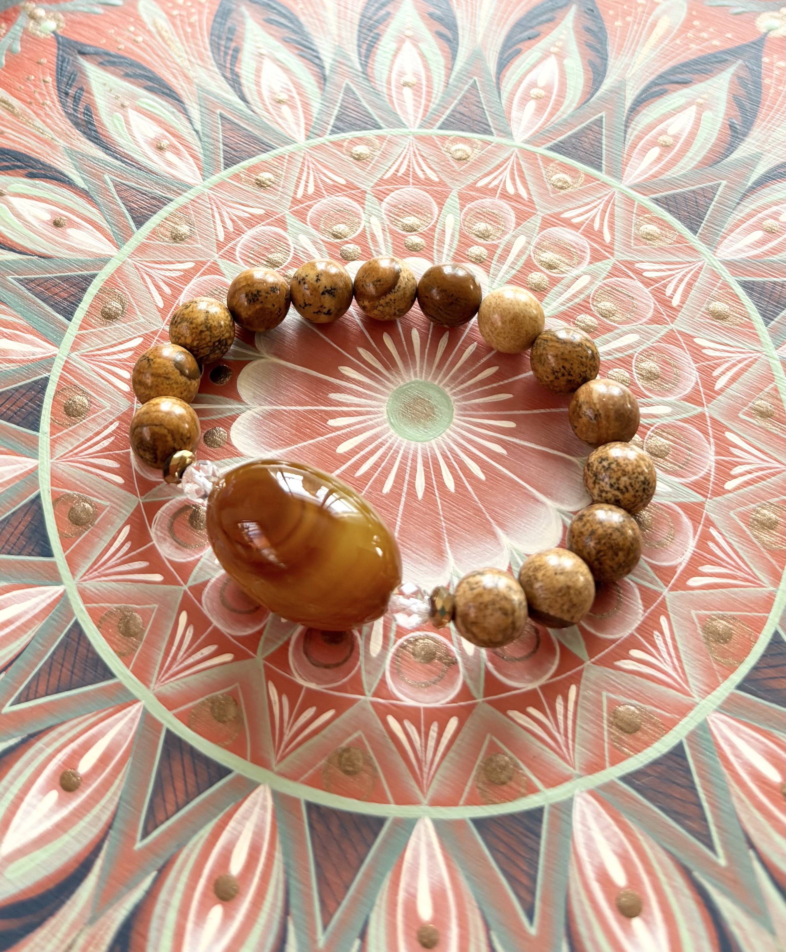 開光　天然瑪瑙珠