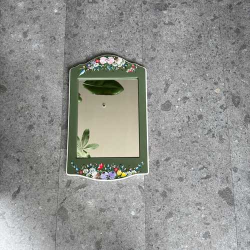 トールペイント作品　鏡 トールペイント作品 鏡-【オンライン限定商品】