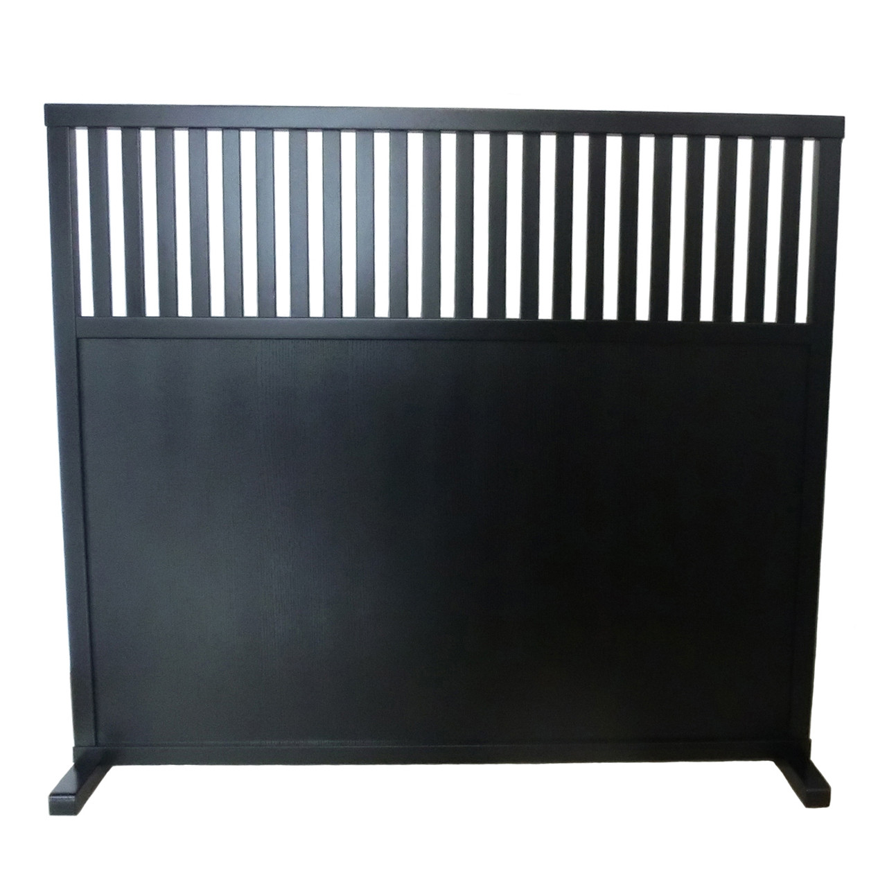 格子 衝立 ブラック ① パーテーション 間仕切り