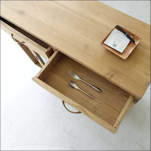 引き戸食器棚 Porte/N キッチン収納 飾り棚 カウンター ナチュラル