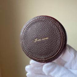 イタリアンレザーのミニトレー　◆お名入れ無料◆　贈り物におすすめ！ 3枚目の画像