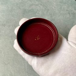 イタリアンレザーのミニトレー　◆お名入れ無料◆　贈り物におすすめ！ 9枚目の画像