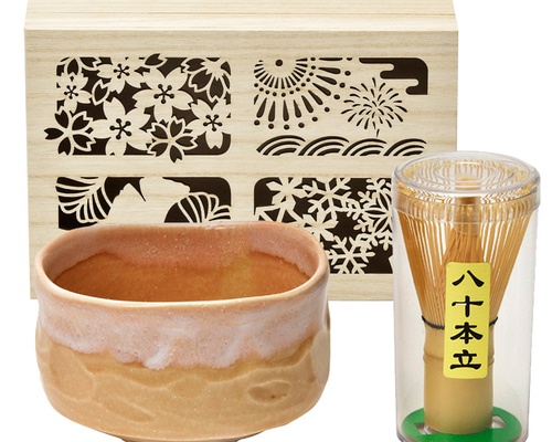 MCW-S4 四季庵 抹茶碗セット木箱入 花桜 茶碗・めし碗 yamakatsu 通販