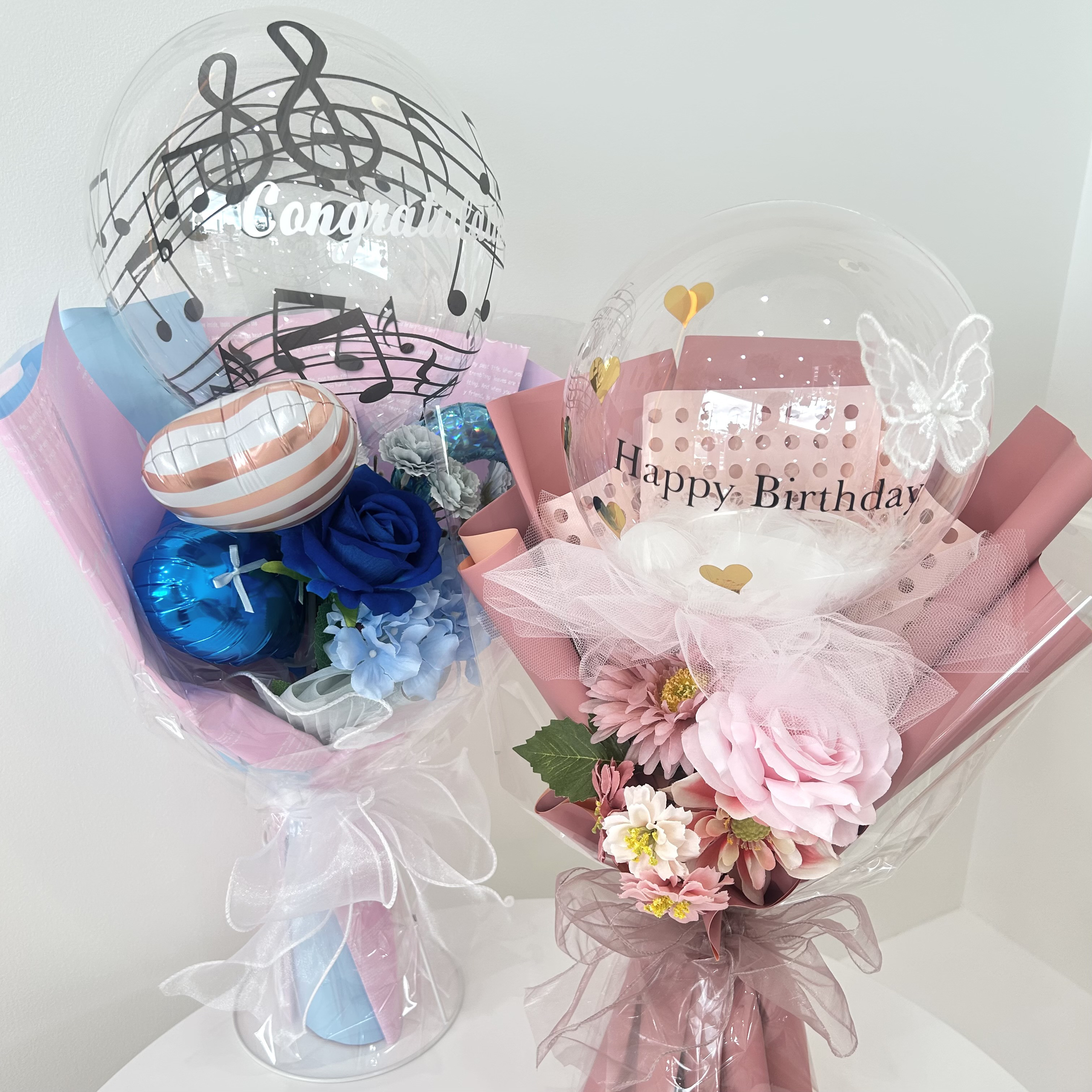 ［発表会ギフト］バルーンフラワーブーケ