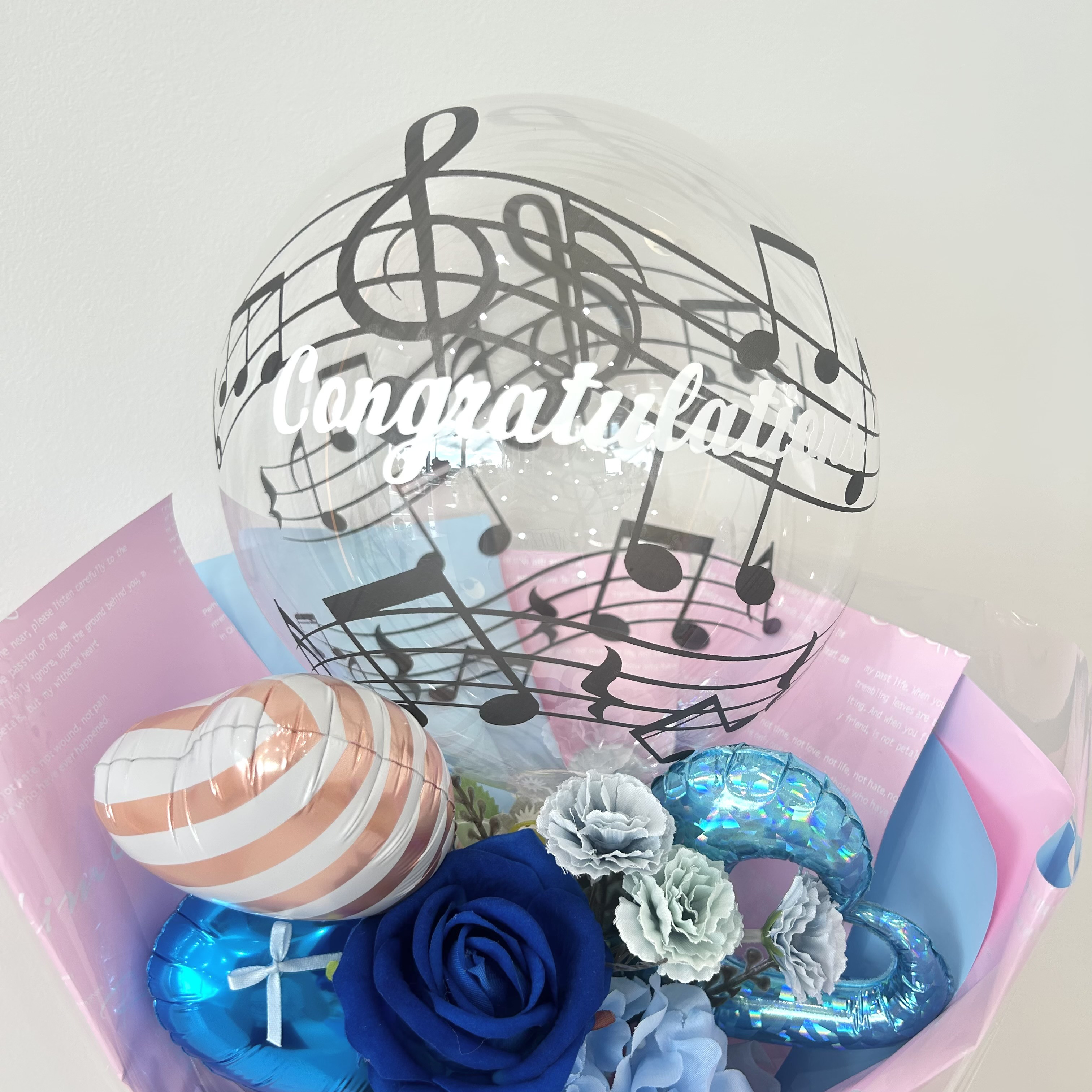 ［発表会ギフト］バルーンフラワーブーケ