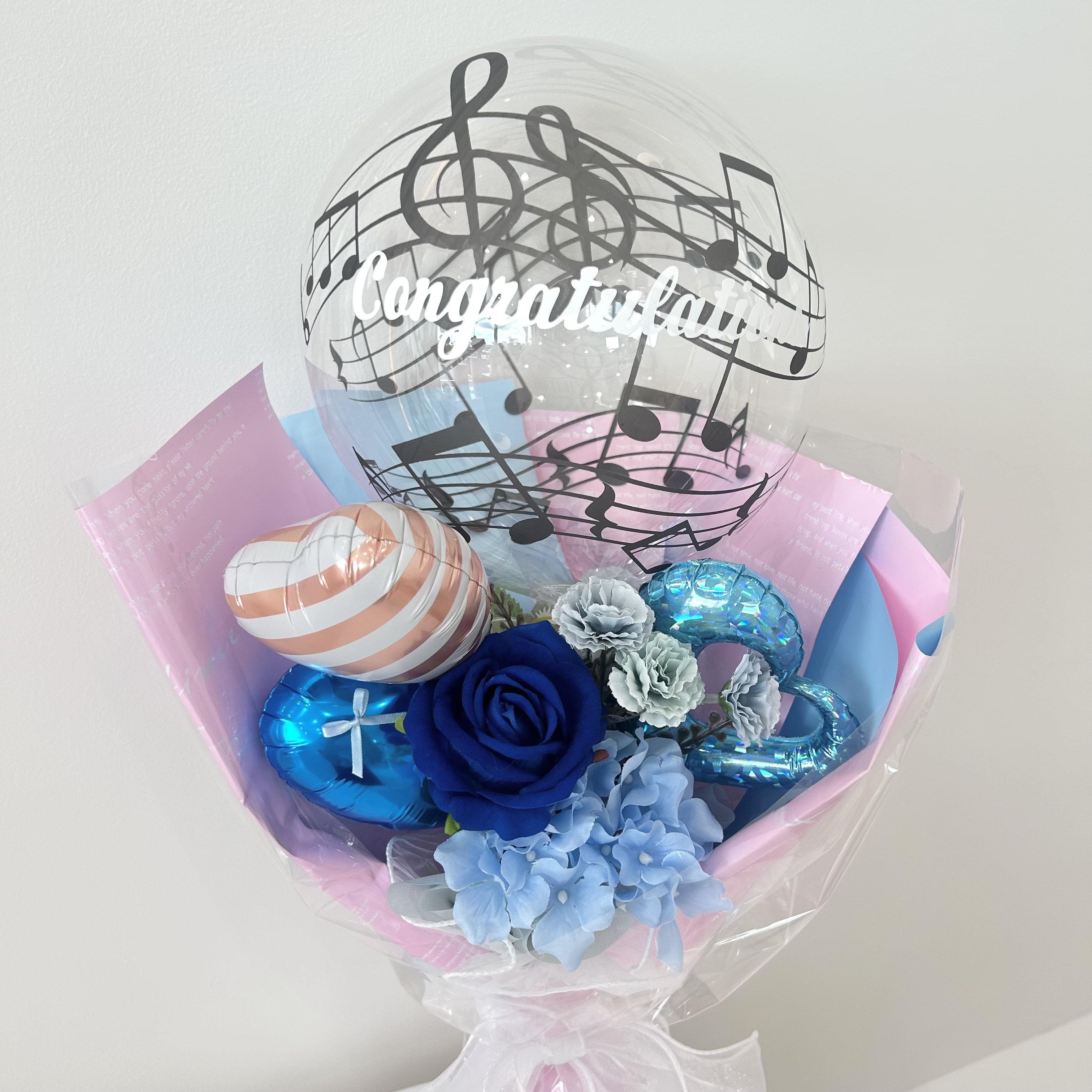 ［発表会ギフト］バルーンフラワーブーケ