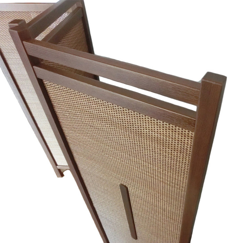 竹 3連 スクリーン 衝立 パーテーション タモ無垢 W132H125 竹 3連 スクリーン 衝立 パーテーション タモ無垢材 W132H125