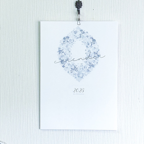 2026押し花カレンダーA4 カレンダー acan_thus 通販 19852443｜Creema