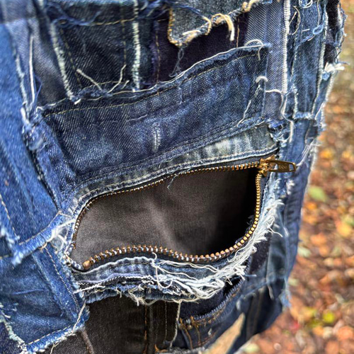 SAYOCAFE個性的デニムパッチワークバッグ SAYOCAFE個性的デニムパッチワークバッグC ショルダーバッグ 衣