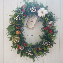 creema限定 クリスマス2025 クリスマスリース プリザーブドフラワー