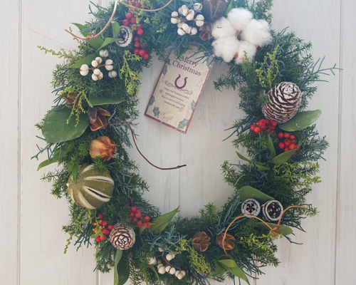 creema限定 クリスマス2025 クリスマスリース プリザーブドフラワー