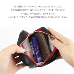 【2025年ハロウィン仮装ver./おばけシルバーポーチSMALL】毎日の相棒♪仮装ver.マルチポーチ【国産レザー】 8枚目の画像