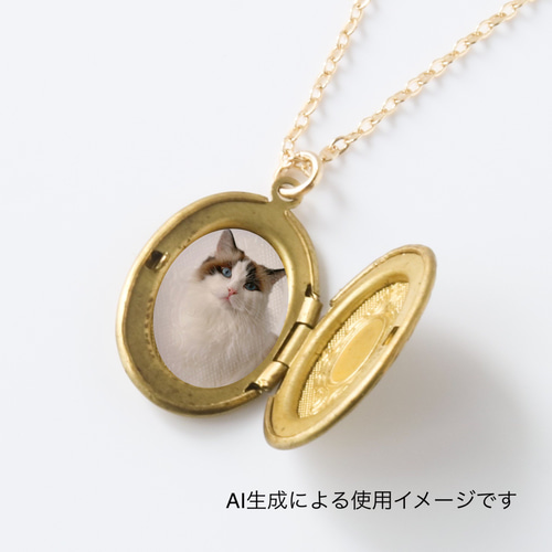ネックレス・ペンダント Champagne garnet ... 14kgf つけっぱなしOK!]ロケットペンダント 14kgf ネックレス ロング 写真