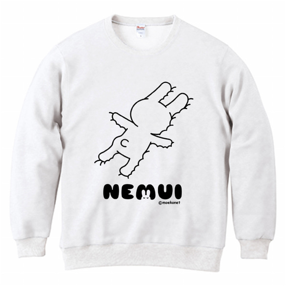 ねむいうさぎトレーナー(大人〜子供サイズ) スウェット・トレーナー