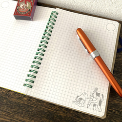 B6　2026スケジュール付リングノート　なかよし？（ネオンライム） 7枚目の画像