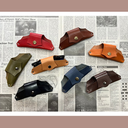 栃木レザー メガネケース サングラスケース 眼鏡 めがね 名入れ 対応可 本革 プレゼント Polilavo 2枚目の画像