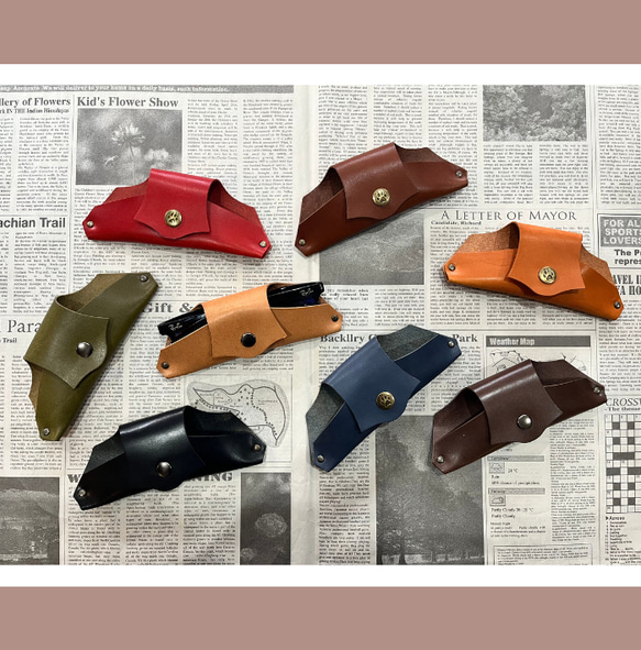 栃木レザー メガネケース サングラスケース 眼鏡 めがね 名入れ 対応可 本革 プレゼント Polilavo 2枚目の画像