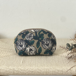 ミナペルホネン forest tileの巾着ショルダーバッグ　ねこポーチ付き mina perhonen forest parade 巾着ショルダー - ミナペルホネン