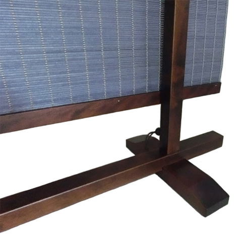 青い間仕切り おしゃれな簾 衝立フィットパネル ブルー木簾