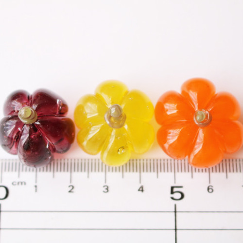 ガラスのハロウィン・ガラスのかぼちゃ ミニチュア5点セット その他