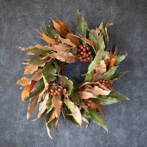 男前な秋リース 3枚目の画像
