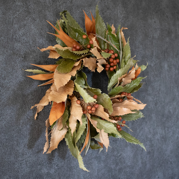 男前な秋リース 4枚目の画像