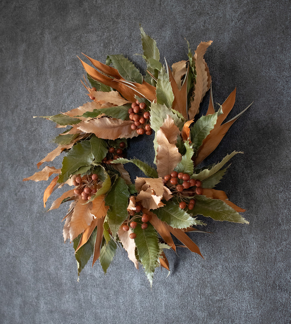 男前な秋リース 5枚目の画像