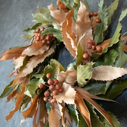 男前な秋リース 9枚目の画像