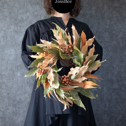 男前な秋リース 2枚目の画像