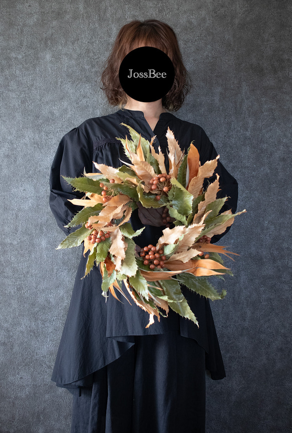 男前な秋リース 2枚目の画像