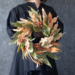 男前な秋リース 1枚目の画像