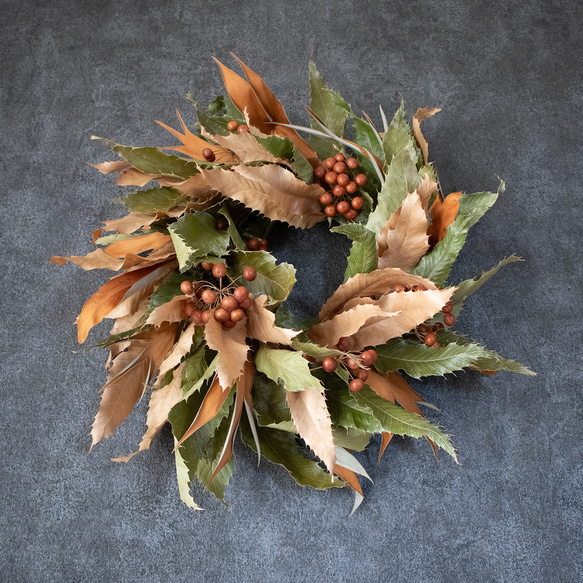 男前な秋リース 10枚目の画像