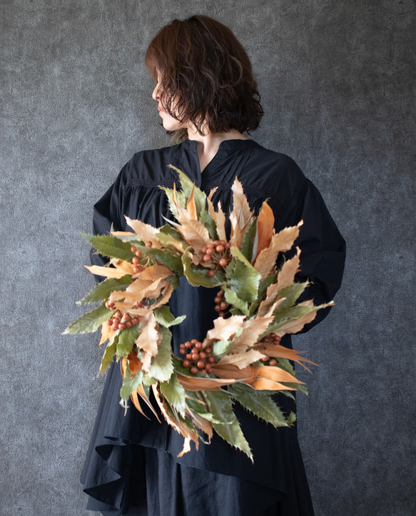 男前な秋リース 8枚目の画像