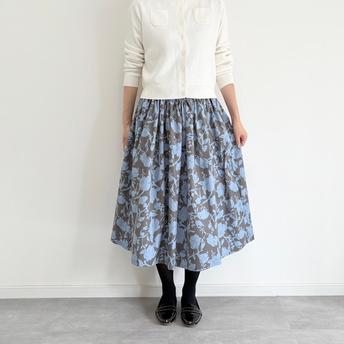 マディソンブルーブラウン コーデュロイ フレアスカート スカート ロングスカート レディース マキシスカート