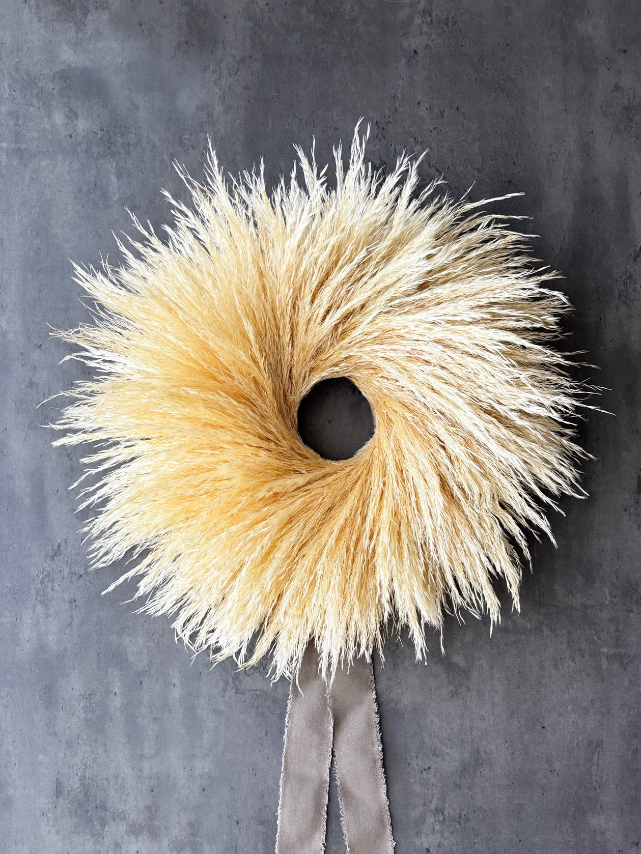 人気☆パンパスグラスの大きなリース/ラッピング込み