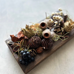 大人シックな秋に】ハーブと木の実のリース ドライフラワー リース