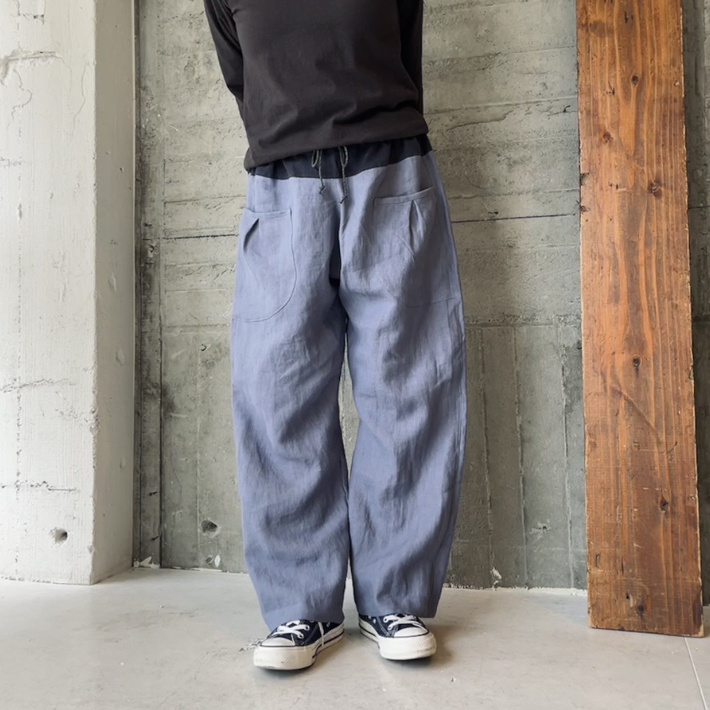 ベルギーlinenしっとり加工＊ストレートパンツ