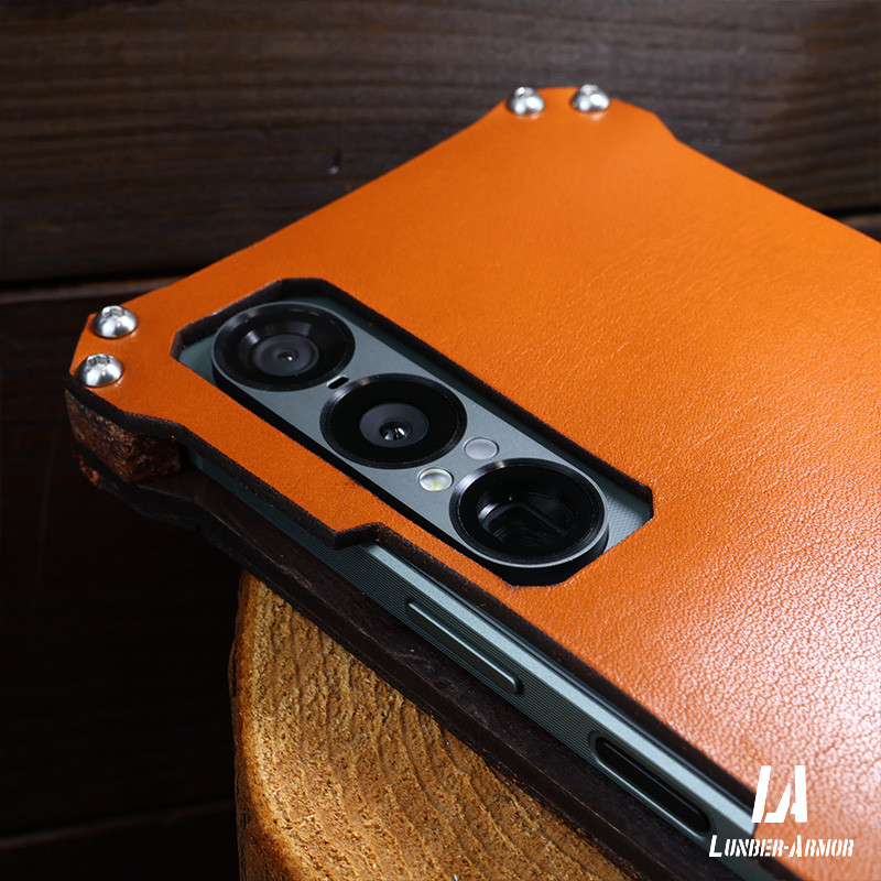 Xperia 1 VII  ケース レザー 革 栃木レザー 本革 耐衝撃 自然素材  LUNBER-ARMOR｜詳細画像