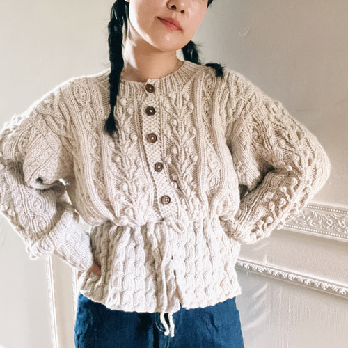 1990 String Cardigan (1990 ストリングカーディガン) 編み図