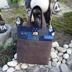 古布酒袋×型染　ショルダーバッグ　ハンドメイド　時代物 古布酒袋×型染ショルダーバッグハンドメイド時代物