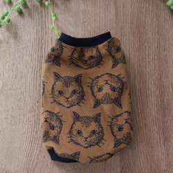 犬服 リバーシブルジャガードニットのクリスマスタンクトップ ペット服