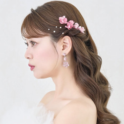 ［良品］ ANNAN WEDDING ネックレス イヤリング DN62 DN62 ジルコニア ダイヤモンド風 ビジュー Vライン 前撮り お