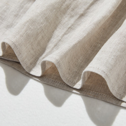 シンプルだけど、どこか特別  プリーツ加工シャツブラウス  リネン100％シャツ　250915-1 10枚目の画像