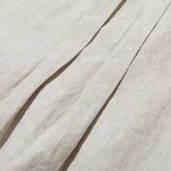 シンプルだけど、どこか特別  プリーツ加工シャツブラウス  リネン100％シャツ　250915-1 9枚目の画像