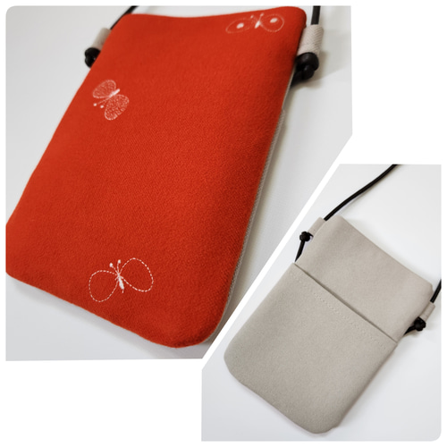 ミナペルホネン dop choucho スマホショルダー ポシェット ポーチ