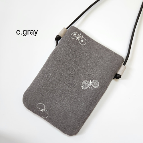 ミナペルホネン dop choucho スマホショルダー ポシェット ポーチ